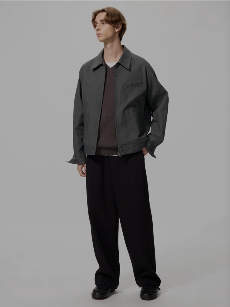 유니클로 집업 블루종 이미지