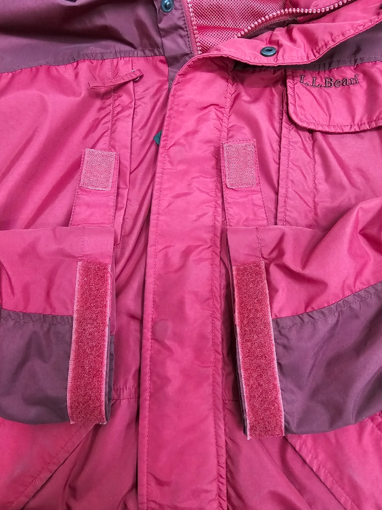엘엘빈(L.L.Bean) 아카이브 빈티지 투톤 후드 바람막이 자켓 / 남 L (추천 105~110) 레드 버건디 이미지