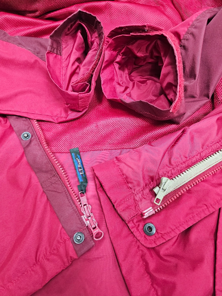 엘엘빈(L.L.Bean) 아카이브 빈티지 투톤 후드 바람막이 자켓 / 남 L (추천 105~110) 레드 버건디 이미지