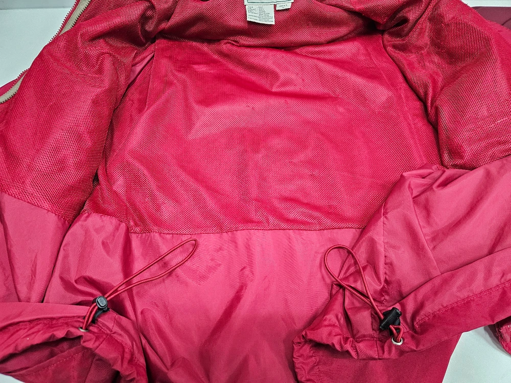 엘엘빈(L.L.Bean) 아카이브 빈티지 투톤 후드 바람막이 자켓 / 남 L (추천 105~110) 레드 버건디 이미지