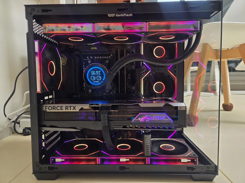 9800x3d, b850m wifi, P41 1tb, rtx 5080 뱅가드 초고사양 본체 이미지