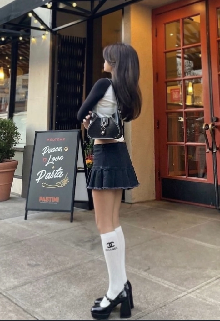 샤넬 니삭스 / 테니스양말 / 골프양말 / 반스타킹 이미지