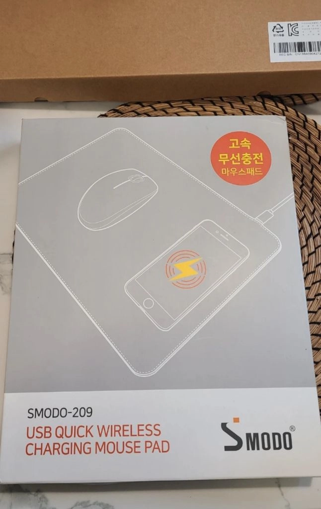 SMODO-209 USB 고속 무선충전 마우스패드 새제품 이미지