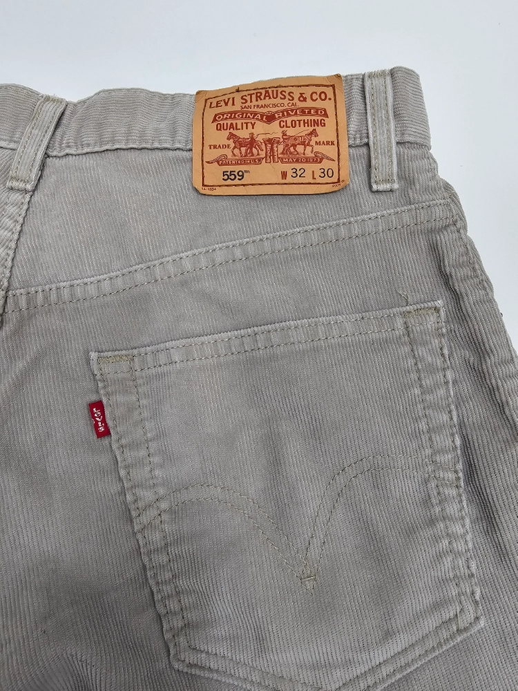 리바이스(Levis) 00S 빈티지 559 코듀로이 팬츠/ 남 32 베이지 그레이 이미지