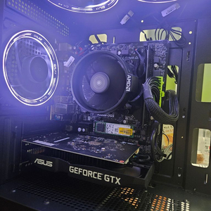 주식+게임 컴퓨터 모니터 4대연결가능 1660s 6g +16g 이미지