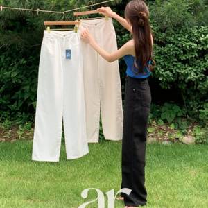 (새상품/택포)아뜨랑스 Day Jeans No.20 데이진 블랙팬츠 M(롱) 이미지