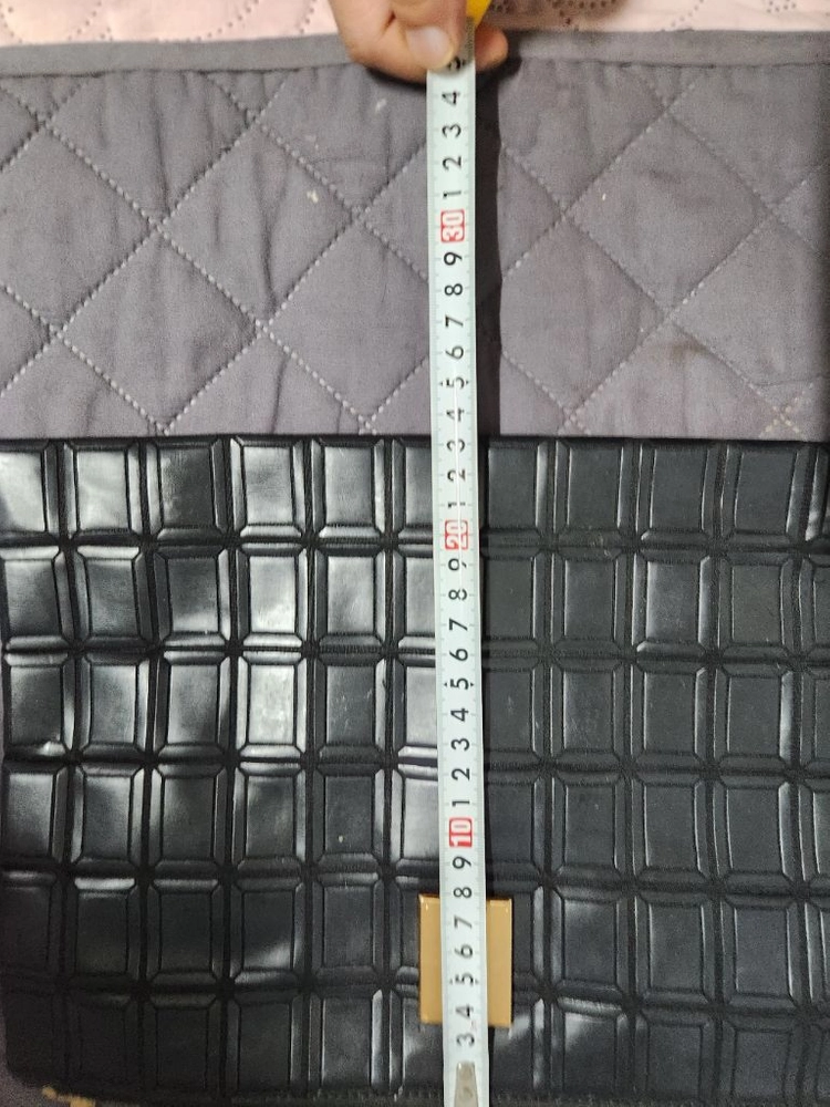 체크무늬 클러치백 이미지
