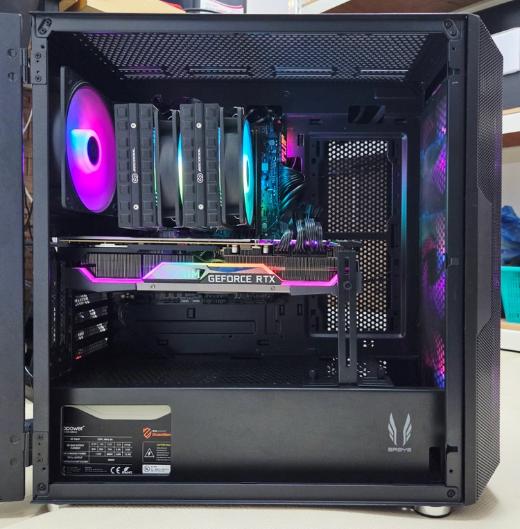 (인텔i7 13700KF/RTX3080/램 32G/m.2 500G)게이밍/작업 멀티 고사양 컴퓨터본체 이미지