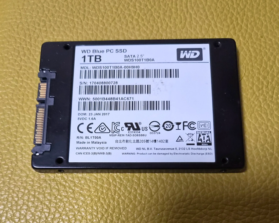 wD blue ssd 1tb sata 이미지