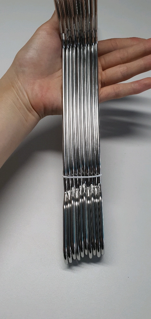 굵기4.5mm 두꺼운 304통스텐 일체형 옷걸이50개 이미지