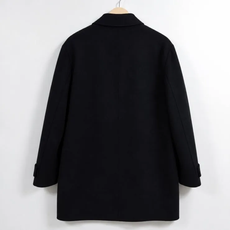 105 YSL 입생로랑 발마칸 싱글 코트 레귤러핏 블랙 이미지