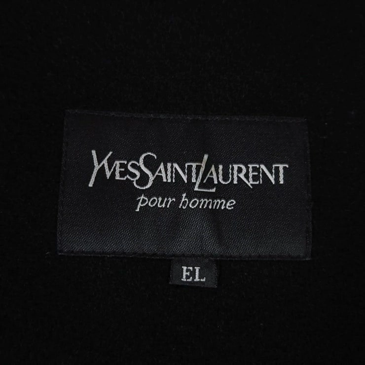 105 YSL 입생로랑 발마칸 싱글 코트 레귤러핏 블랙 이미지