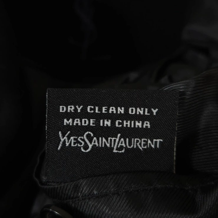 105 YSL 입생로랑 발마칸 싱글 코트 레귤러핏 블랙 이미지