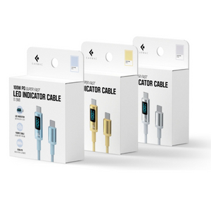 (1+1)이어맥 팬톤 C타입-C타입 알루미늄 합금 디스플레이 100w 고속 충전케이블 이미지