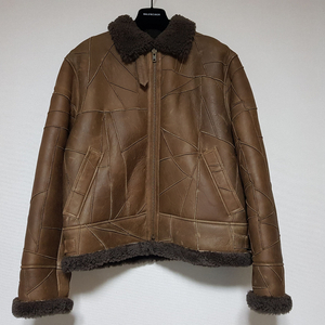 슈프림 패치워크 셰어링 B-3 레더 무스탕 자켓 18FW 이미지