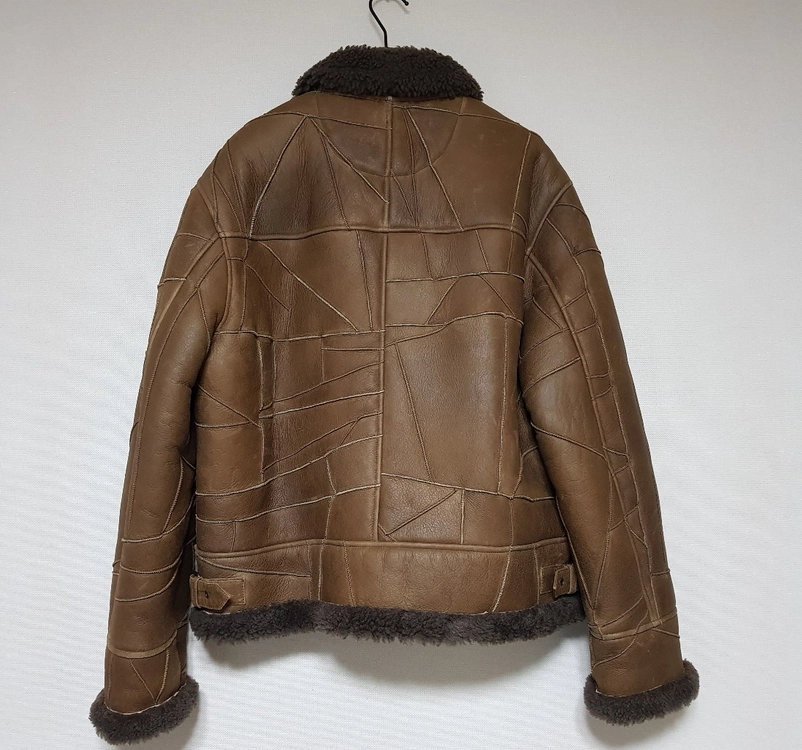 슈프림 패치워크 셰어링 B-3 레더 무스탕 자켓 18FW 이미지