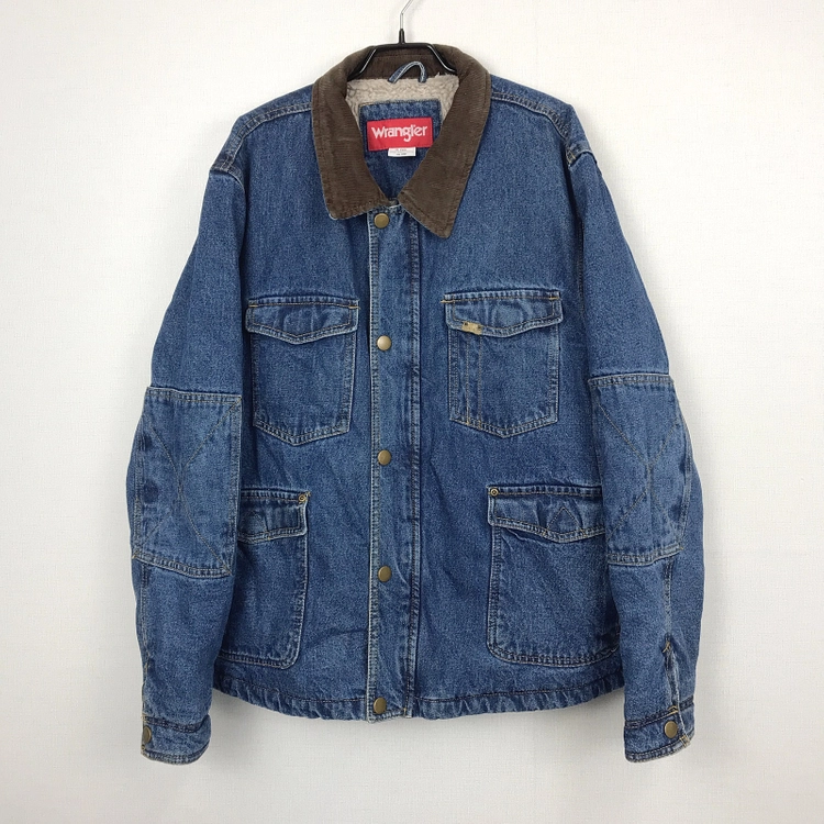 랭글러 Wrangler 90s 시어링 라이닝 워크 데님 자켓 남성XL 이미지