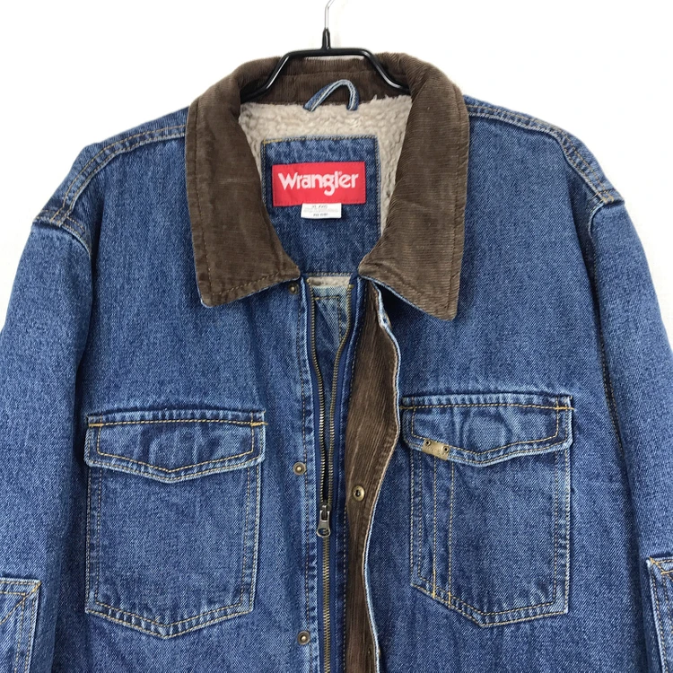 랭글러 Wrangler 90s 시어링 라이닝 워크 데님 자켓 남성XL 이미지