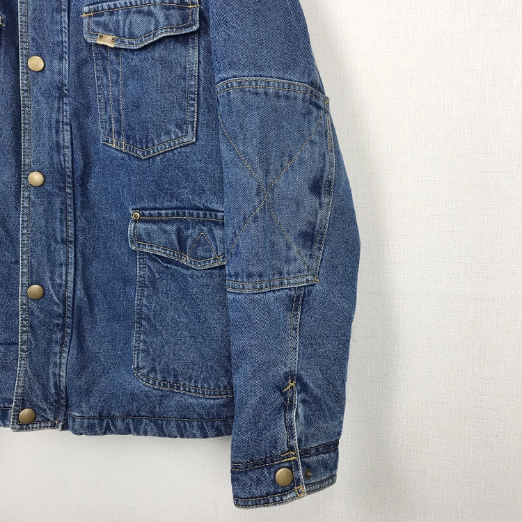 랭글러 Wrangler 90s 시어링 라이닝 워크 데님 자켓 남성XL 이미지