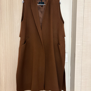 한섬 타임 모&캐시미어 혼방 베스트 코트 이미지