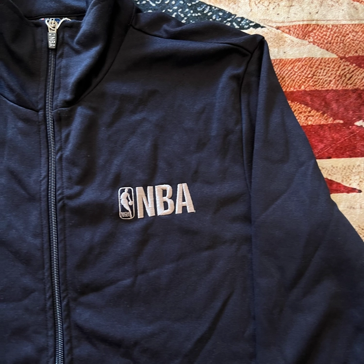 NBA 로고 프린팅 져지 트랙탑 자켓 [네이비] L/100 이미지