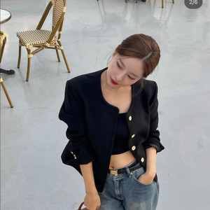 드파운드 울 블렌드 트위드 자켓 M 이미지