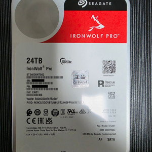 24TB NAS용 내장형 SSD 아이언울프 프로 이미지