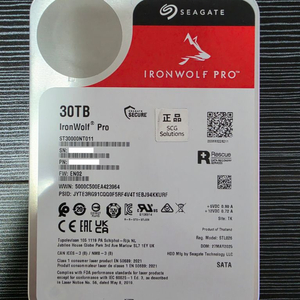 시게이트 아이언울프 프로 30TB HDD 이미지