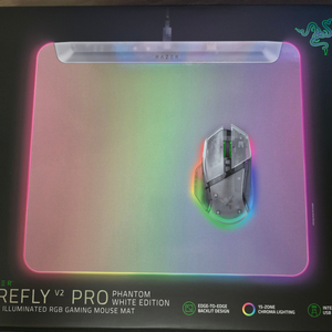 레이저 파이어플라이 V2 PRO 팬텀 화이트 에디션 미개봉 판매 이미지