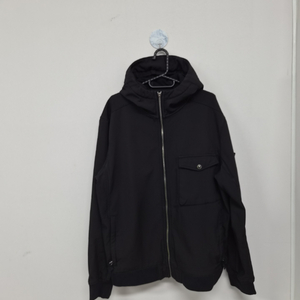 스톤아일랜드(STONE ISLAND) 소프트쉘 후드 집업 자켓 (블랙 / L) 이미지