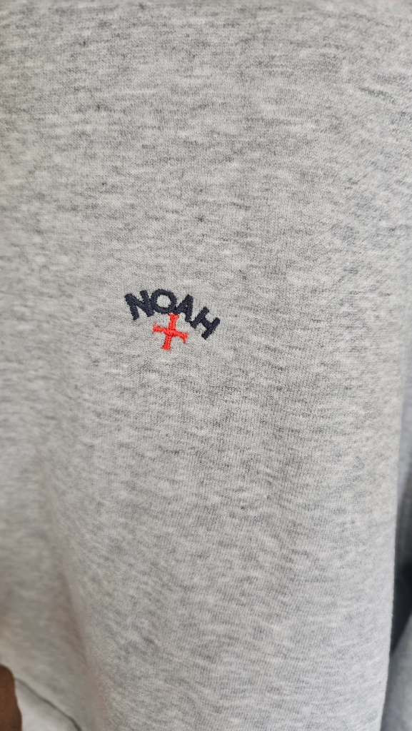 노아 (NOAH) 그레이 후드집업 XL (새상품) 이미지