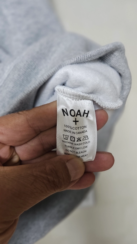 노아 (NOAH) 그레이 후드집업 XL (새상품) 이미지