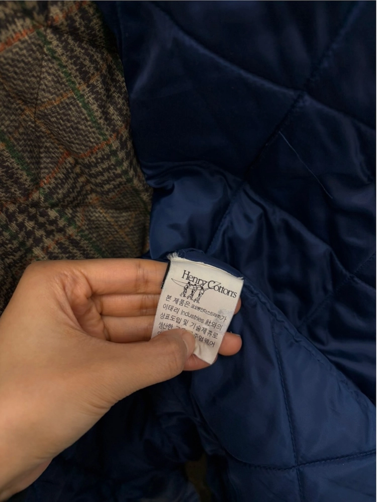 헨리코튼 누빔 점퍼 코트 올리브카키 (L) 이미지
