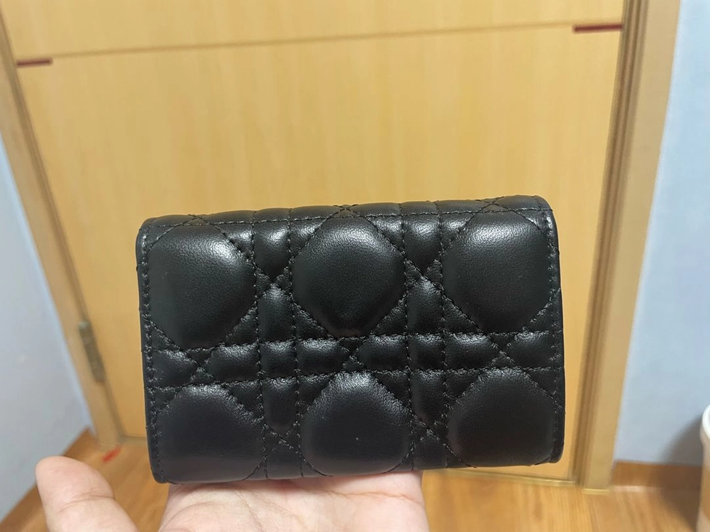 디올 카드지갑 블랙 이미지