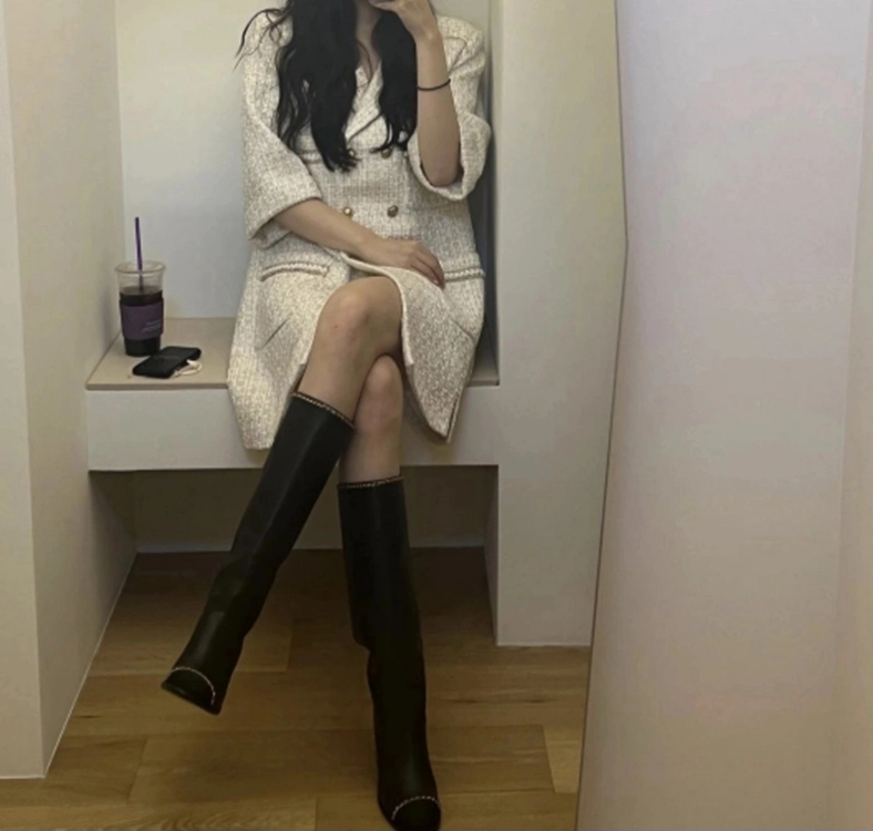 블루민 트위드 원피스겸 자켓55 이미지