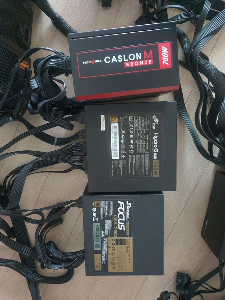 nzxt,마이크로닉스,잘만등 1000W,850W,750W,700W 컴퓨터 파워서플라이 이미지