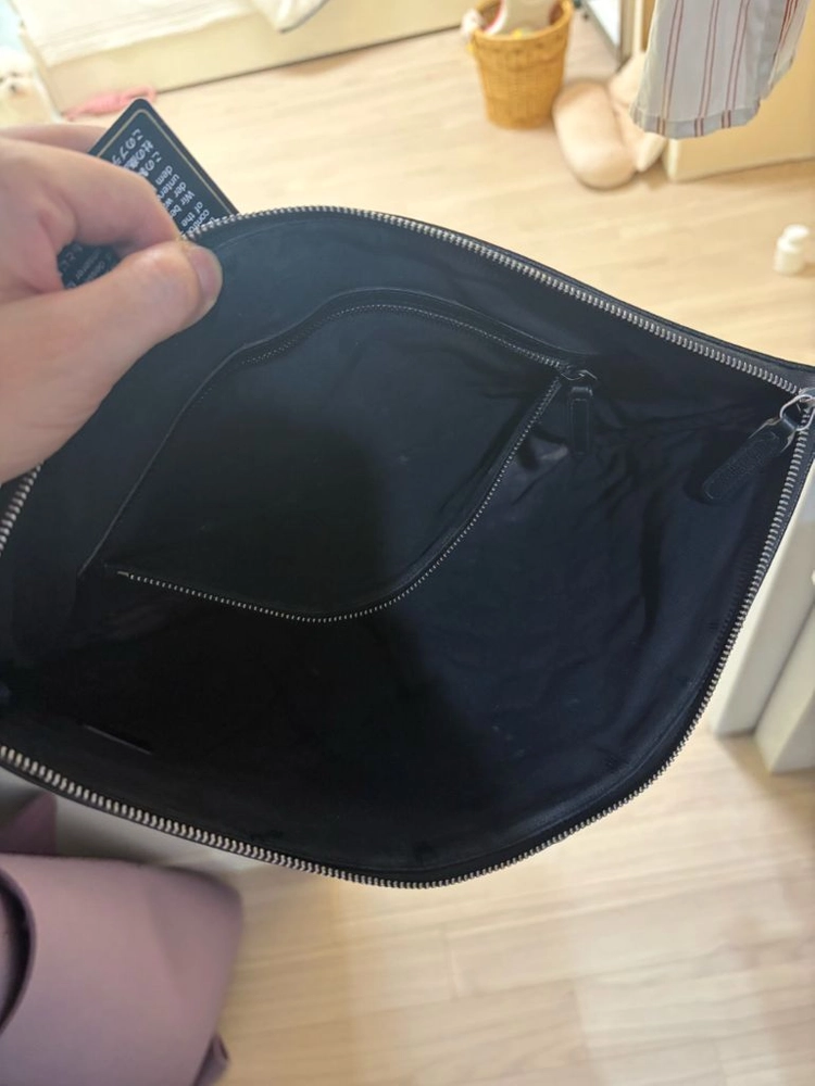 샤넬 보이클라치 캐비어 블랙은장(라지) 이미지