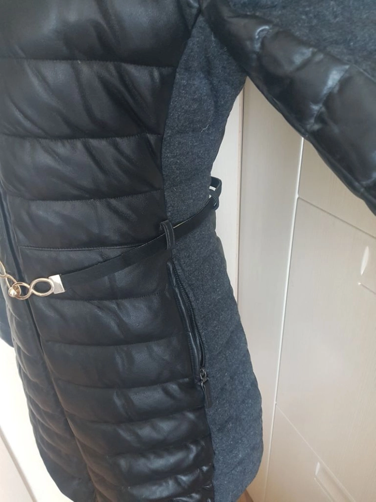 가죽 롱 패딩 (새상품(선물추천 이미지