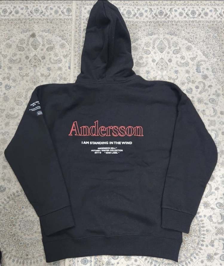 (새상품) ANDERSSON BELL 후드티 블랙 XL 이미지