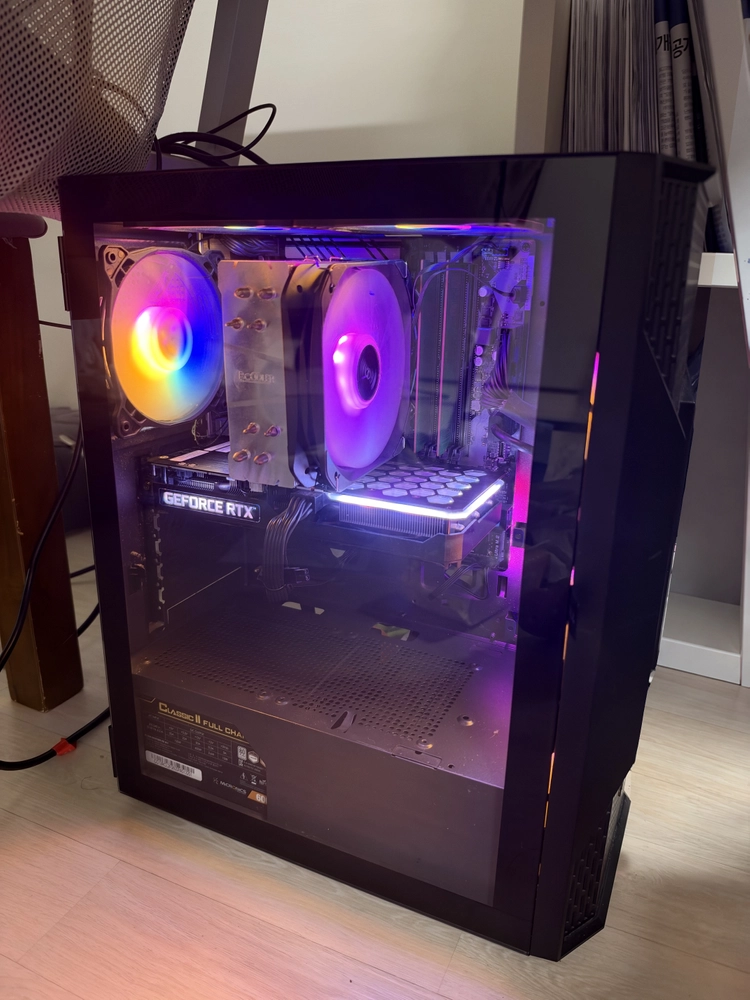 i5-12400F + RTX 3060 12GB 게이밍 본체 (16GB / NVMe 500GB / RGB) 이미지