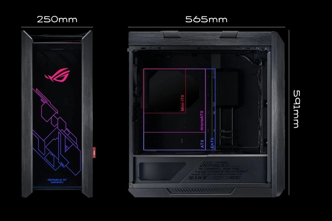 ASUS ROG Helios 케이스 , ROG 그래픽카드 지지대 이미지