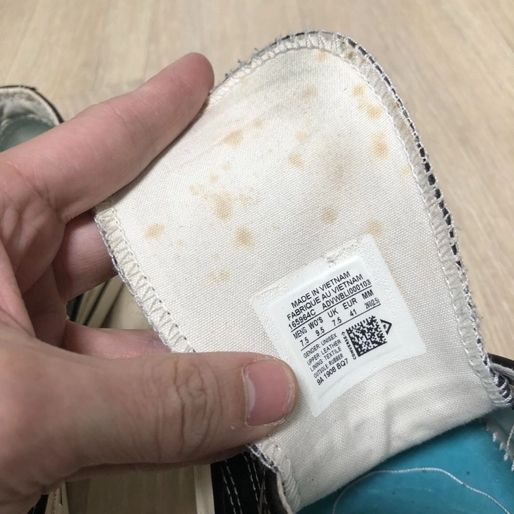 (260) 컨버스 CONVERSE 척70 로우 리얼 레더 아카이브 프린트 블랙 척테일러 이미지
