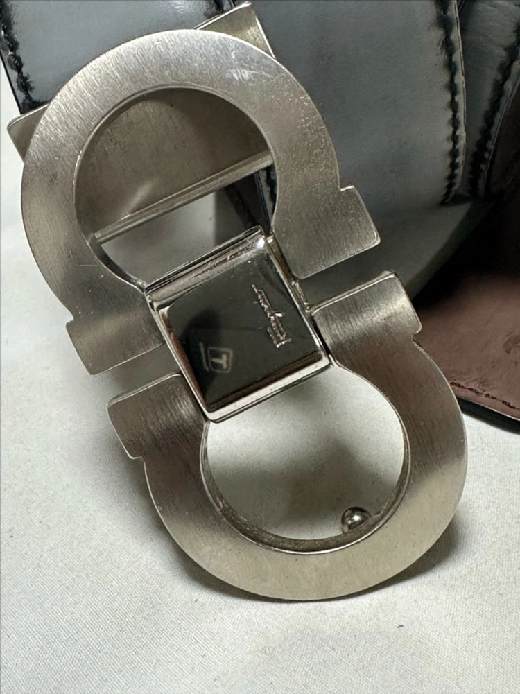 페라가모 Ferragamo 간치니 더블 페이스 가죽 벨트 이미지