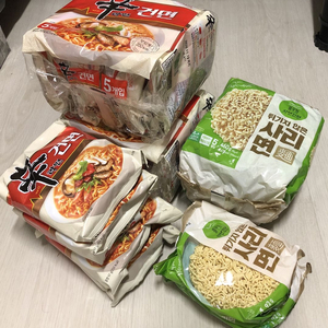 신라면 건면 14개+풀무원 튀기지 않은 사리면 7개 이미지
