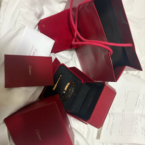 까르띠에 러브 4p다이아 팔찌 17호 로즈골드 이미지