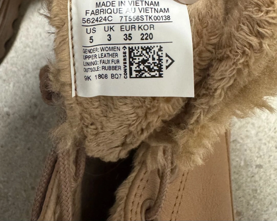 컨버스 척테일러 올스타 리플 스트릿 워머 하이 한정판 이미지