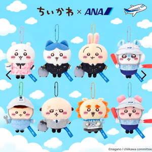 예약X ANA 치이카와 마스코트 키링 승무원치이카와 시사 쿠리만쥬 우사기 하치와레 모몽가 랏코 일본항공치이카와 이미지