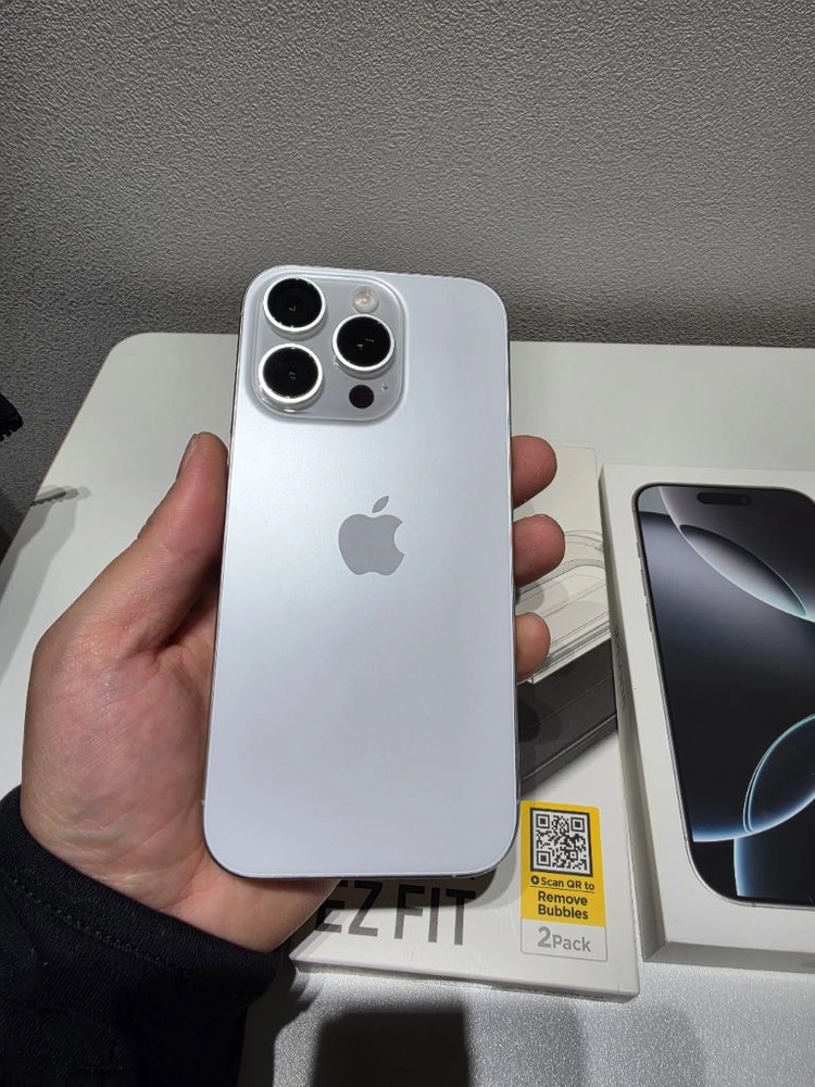 아이폰 16 프로 128gb 화이트 박스 풀 팝니다. 이미지