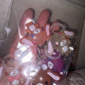 산리오 슈가바니즈 슈가버니즈 키링 6종 치이카와 우사기 하치와레 모몽가 키티 마멜 쿠로미 이미지
