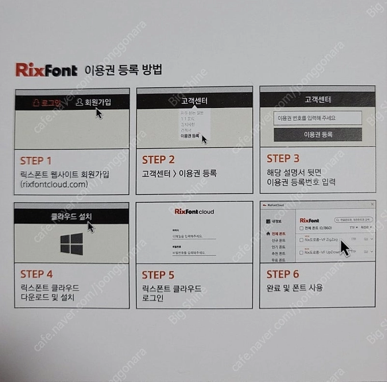 [정품]한컴독스, 릭스폰트 1년이용권 이미지